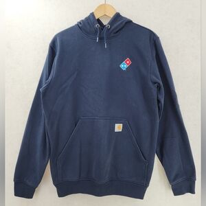 Carhartt Blue Domino's Pullover Hoodie Women's Small Unisex Official Domino's